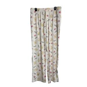POKEMON Sleep Pants NEW Pikachu Pull-on Poly Blend Pants Size M